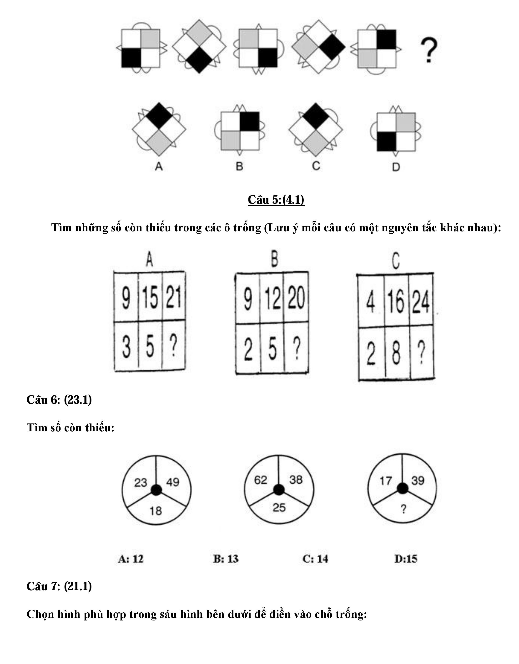 30 bộ đề thi tuyển vào các ngân hàng