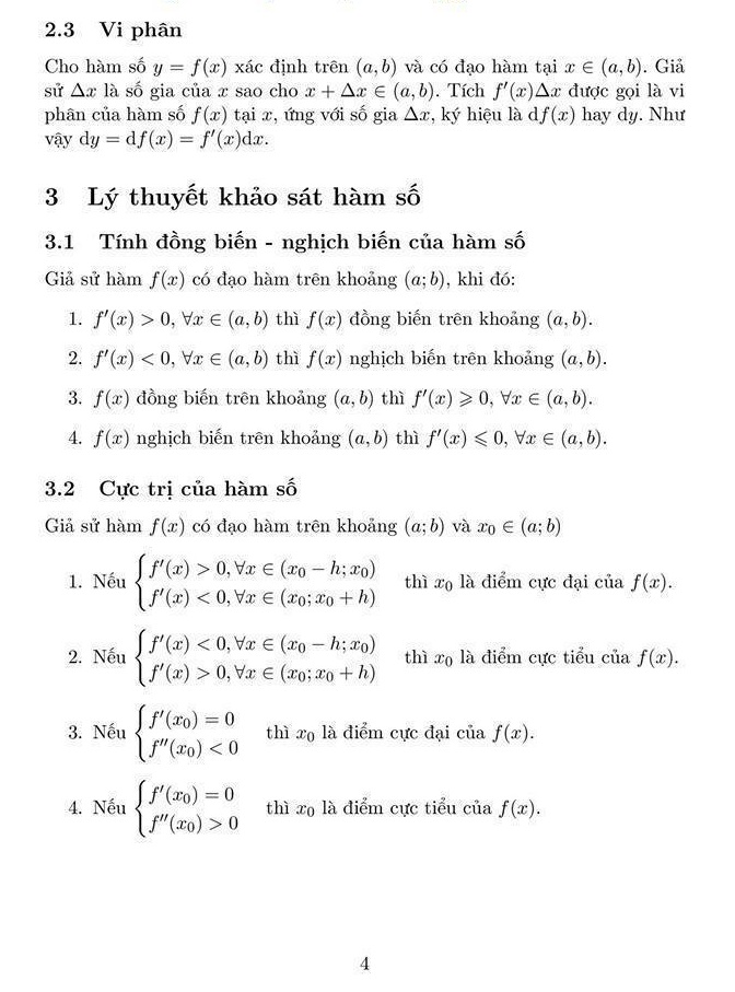 Công thức giải nhanh trắc nghiệm Toán THPT Quốc gia