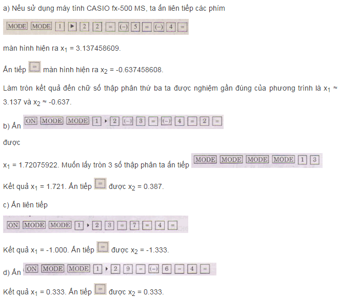 Giải bài tập trang 62, 63 SGK Đại số 10: Phương trình quy về phương trình bậc nhất, bậc hai Giải bài tập trang 62, 63 SGK Đại số 10: Phương trình quy về phương trình bậc nhất, bậc hai