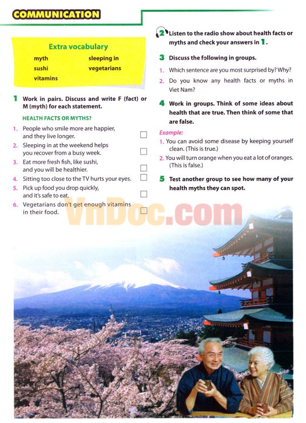 Bài tập tiếng Anh lớp 7 Thí điểm Unit 2 Bài tập Tiếng Anh lớp 7 Unit 2 có đáp án