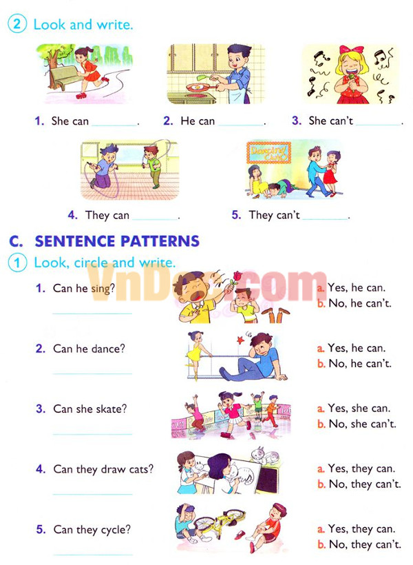 Đề thi học kì 2 môn Tiếng Anh Lớp 4 có đáp án Đề thi học kì 2 môn Tiếng Anh Lớp 4