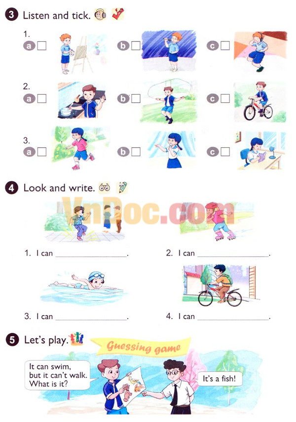 Đề kiểm tra học kỳ I môn Tiếng Anh lớp 4 