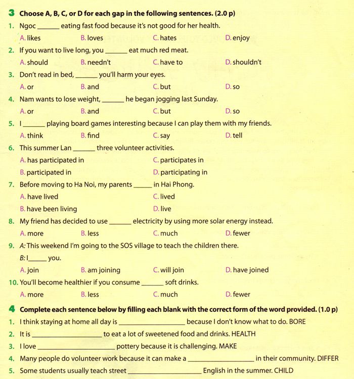 Tiếng Anh lớp 7 Chương trình mới Unit 1