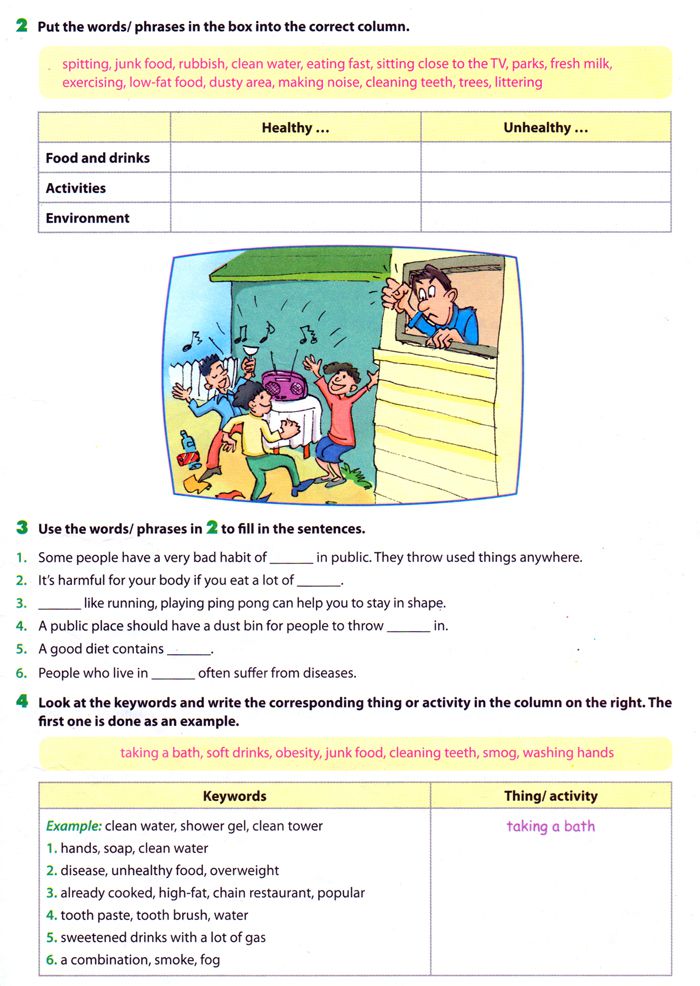 Bài tập Tiếng Anh lớp 7 Chương trình mới Unit 2