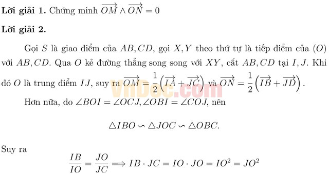 Phương pháp chứng minh bài toán đồng quy, thẳng hàng