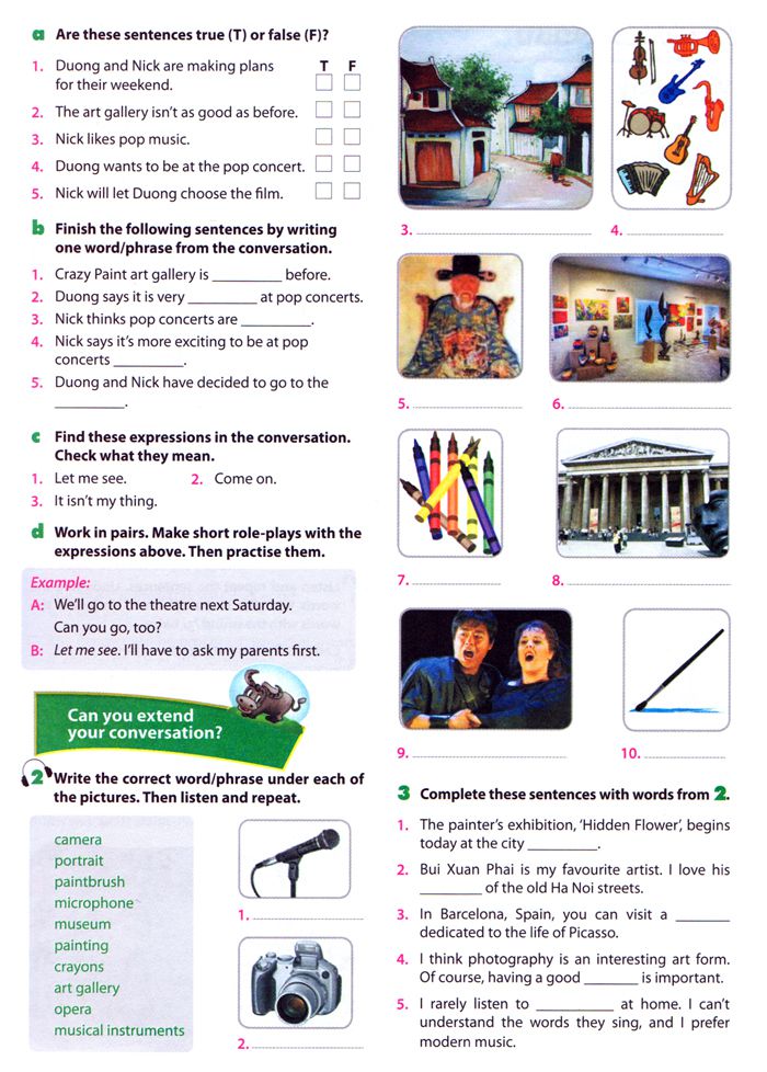 Bài tập trắc nghiệm Tiếng Anh lớp 7 Unit 4