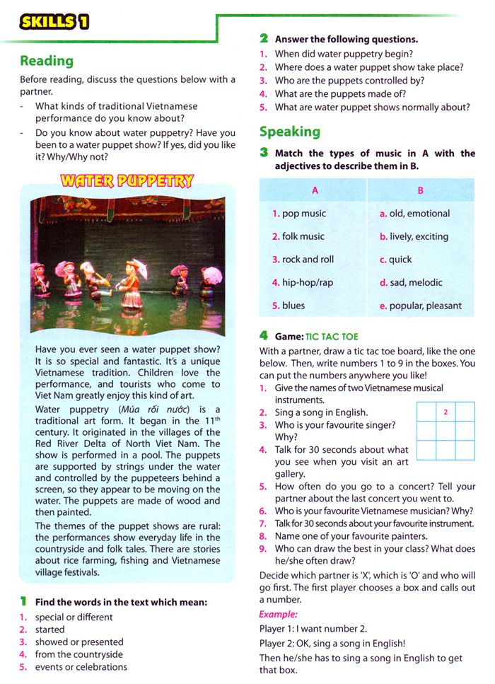 Đề thi tiếng anh lớp 7