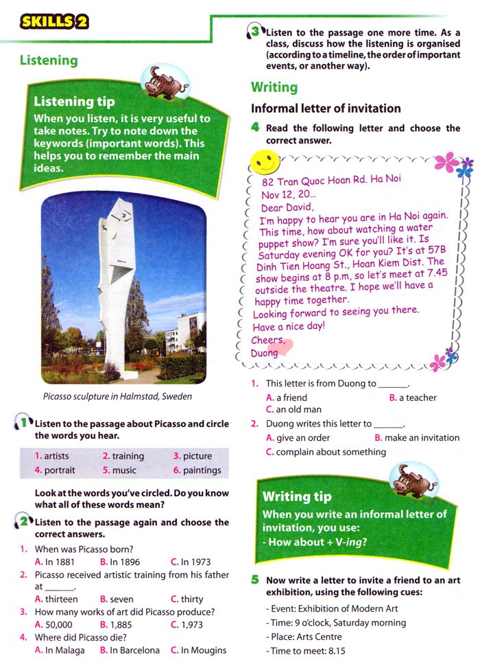 Đề kiểm tra tiếng anh lớp 7