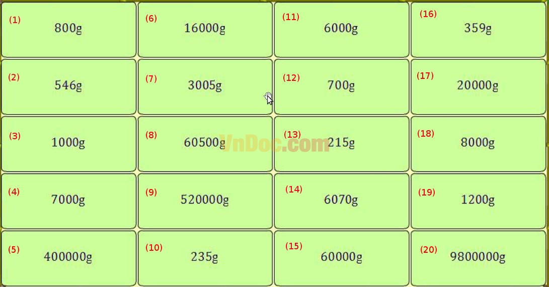 Đề thi Violympic môn Toán lớp 4 vòng 5