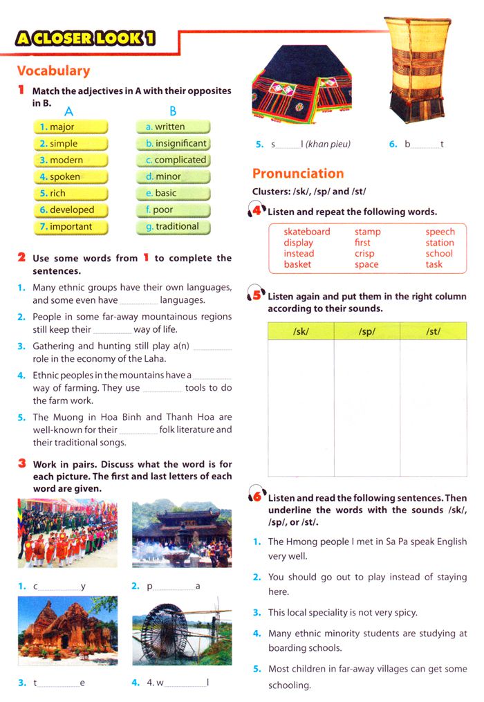 Tiếng Anh lớp 8 Chương trình mới Unit 3