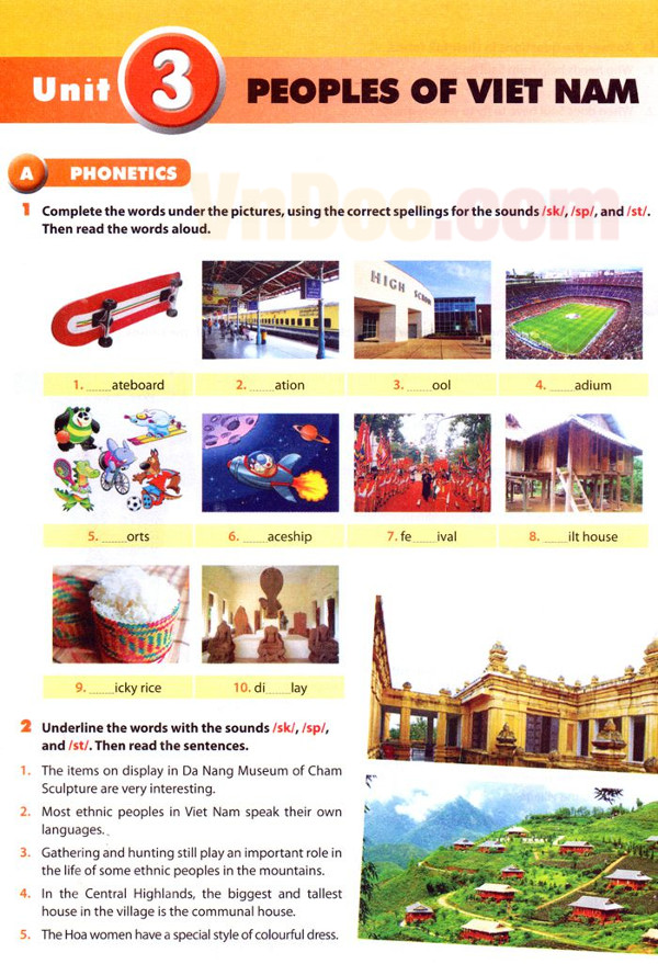 Tiếng Anh lớp 8 Đề thi Olympic Tiếng anh lớp 8