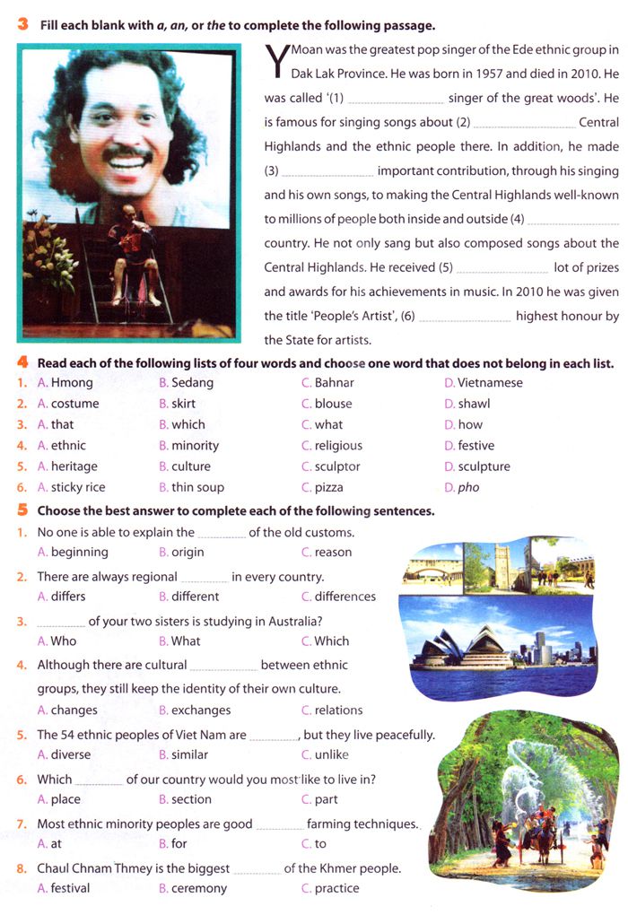 Bộ đề trắc nghiệm Tiếng Anh lớp 8 Đề thi môn tiếng anh lớp 8