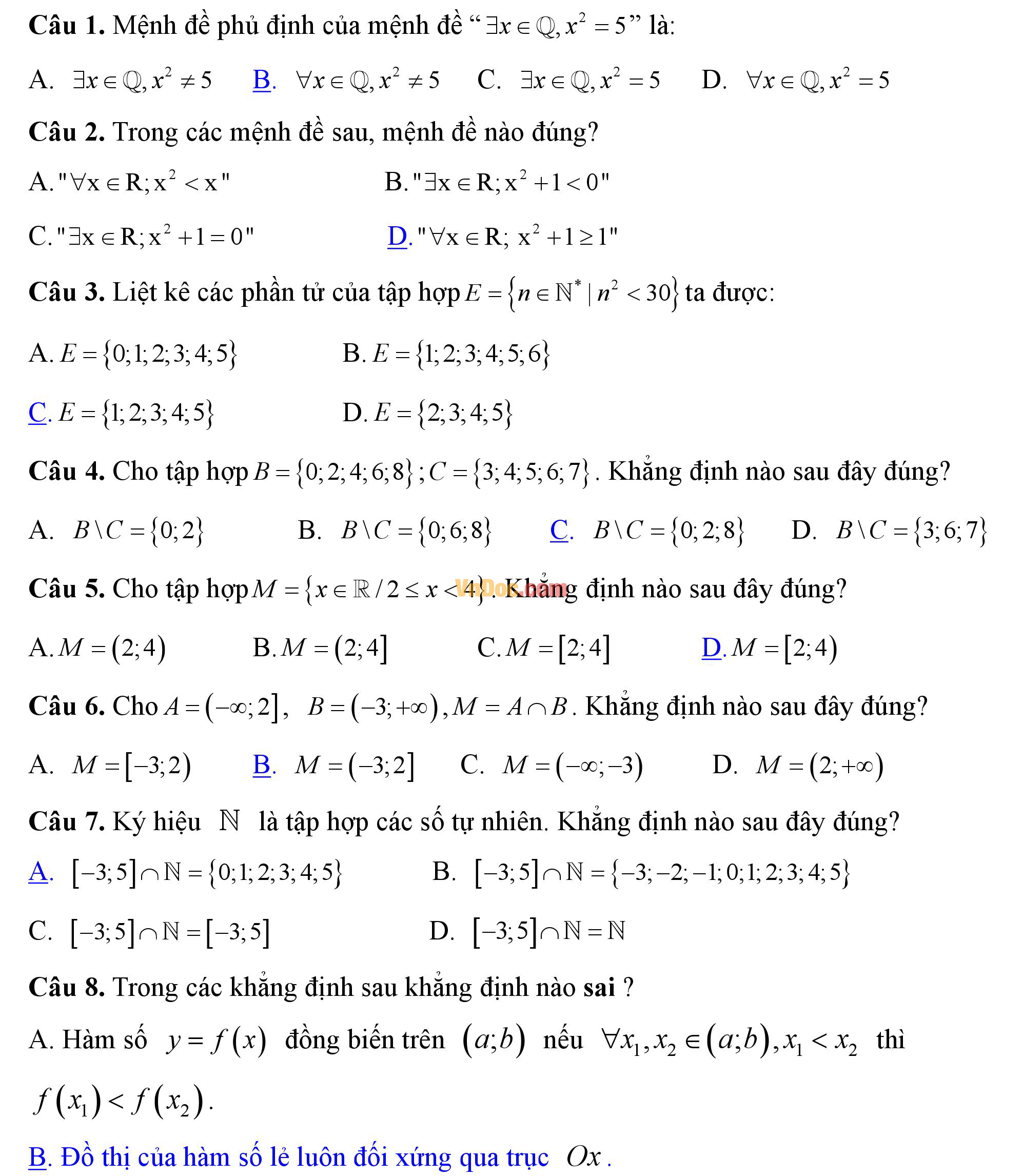 Đề kiểm tra 1 tiết hk1 môn Toán lớp 10 Đề kiểm tra 1 tiết hk1 môn Toán lớp 10