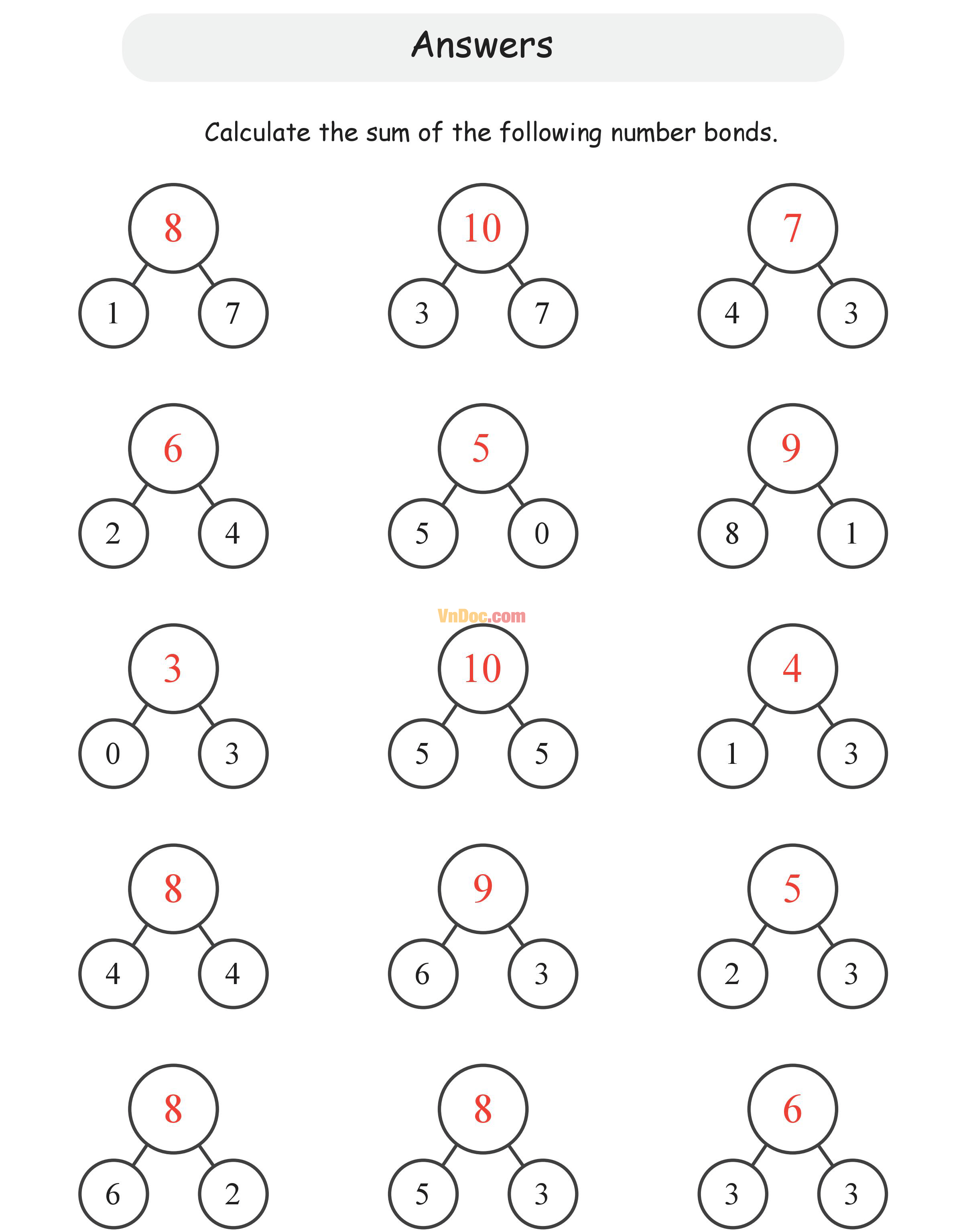 Học Toán Tiếng Anh lớp 1 bài 3 