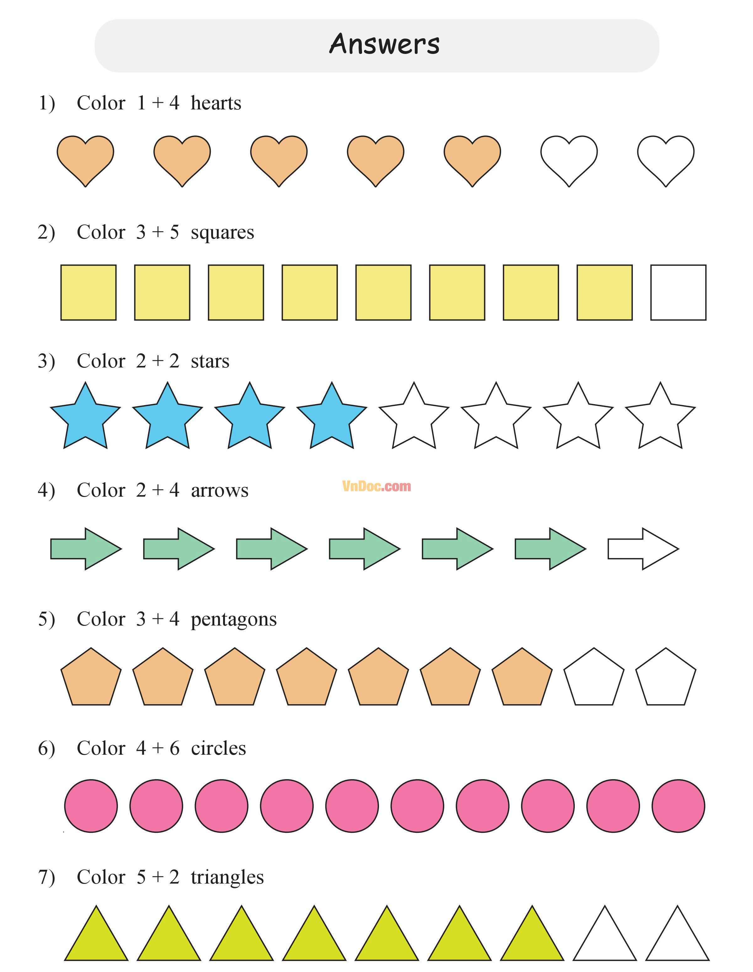 Học toán tiếng anh lớp 1 bài 1