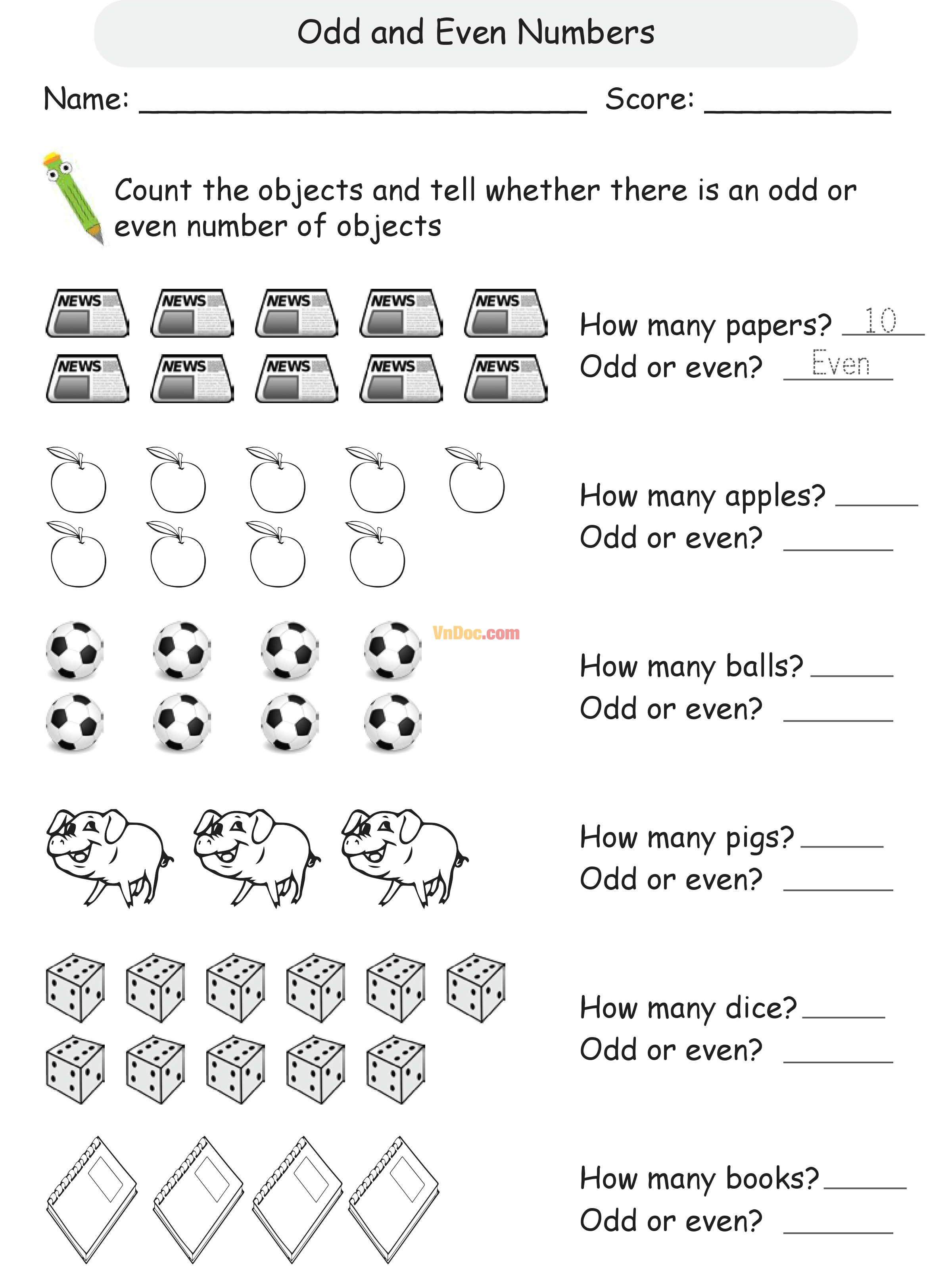 Học Toán Tiếng Anh lớp 1 bài 12