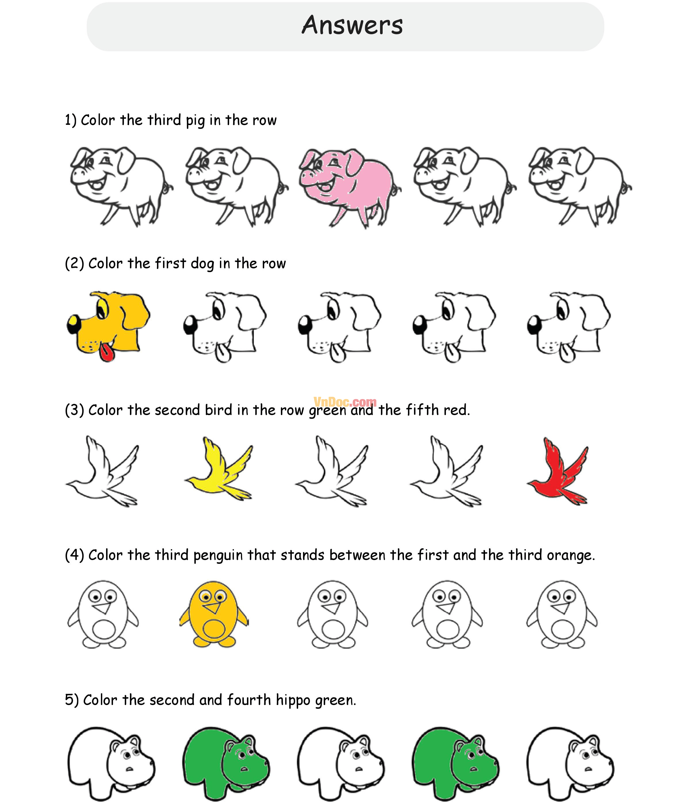 Học Toán Tiếng Anh lớp 1 bài 13