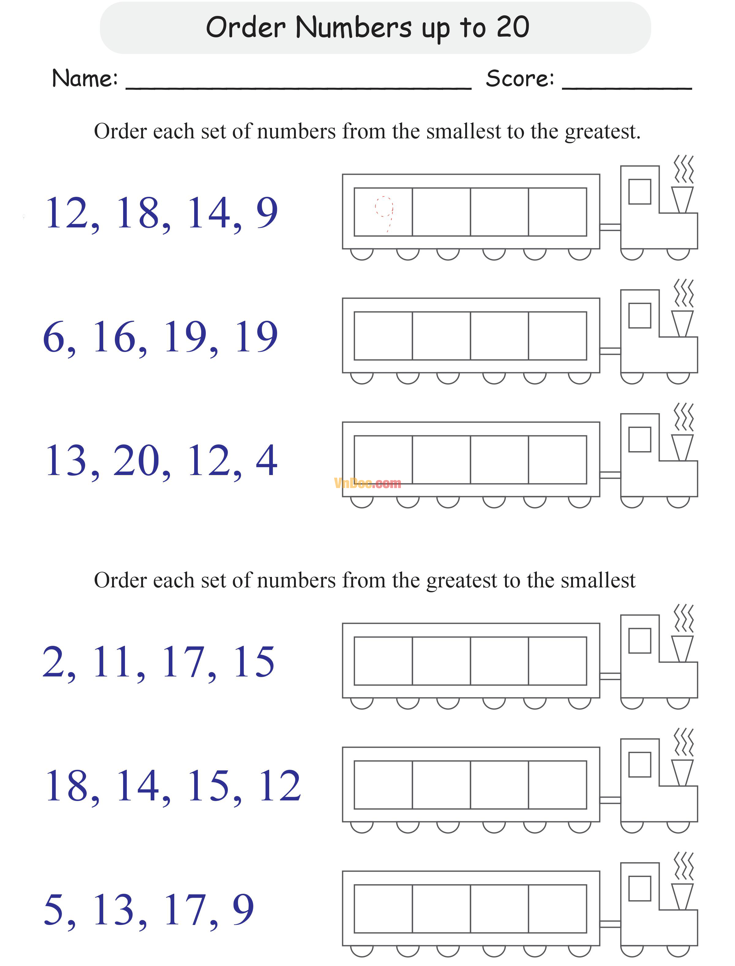 Học Toán Tiếng Anh lớp 1 bài 14