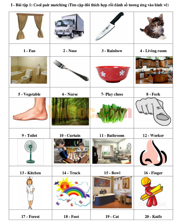 Đề thi Olympic Tiếng Anh lớp 4 