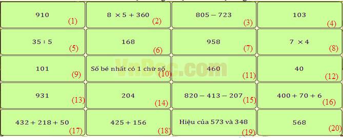 Bộ đề thi Violympic Toán lớp 3 năm học 2016 - 2017 