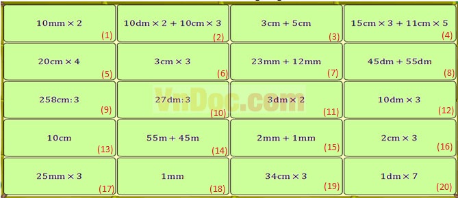 Đề thi Violympic Toán Tiếng Anh lớp 3