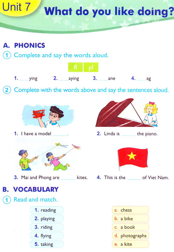 Bài tập Tiếng Anh lớp 4