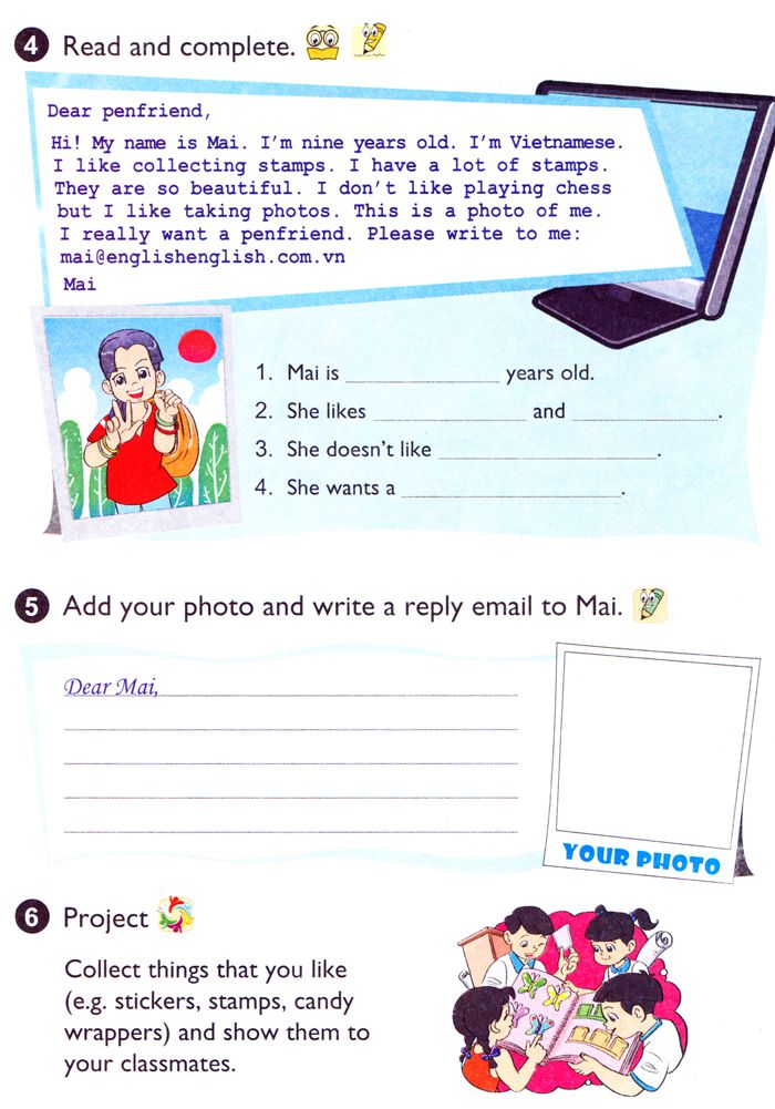 Tiếng Anh lớp 4 Chương trình mới Unit 7