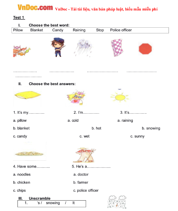 Tự học tiếng Anh lớp 2 cho trẻ em