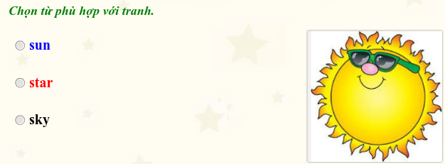 Đề thi Olympic Tiếng Anh lớp 1 vòng 1