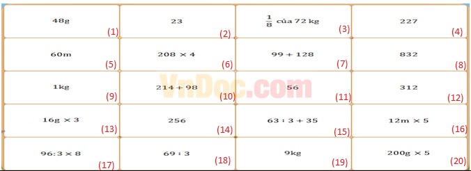 Đề thi Violympic Toán lớp 3 Đề thi Violympic Toán lớp 3