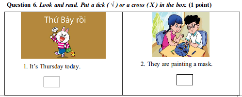 Đề thi học kỳ 1 môn Tiếng Anh lớp 4 có file nghe