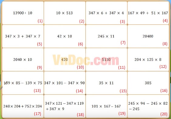 Đề thi Violympic Toán lớp 4