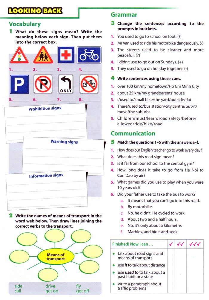 A Closer Look 2 Unit 7 Lớp 7 Trang 9 SGK Communication Unit 7 Lớp 7 Trang 11 SGK