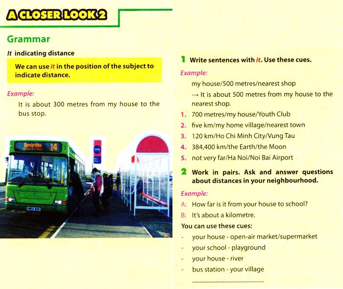 Bài tập tiếng Anh lớp 7 Thí điểm Unit 7: Traffic Tiếng Anh lớp 7 chương trình mới