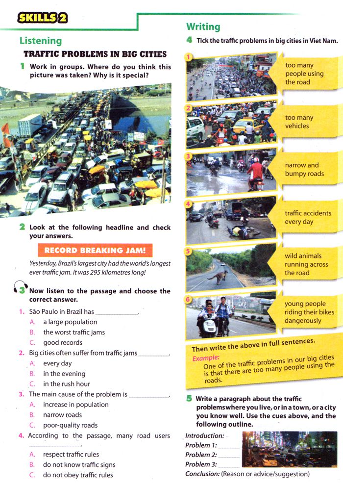 Communication Unit 7 Lớp 7 Trang 11 SGK Looking Back - Project Unit 7 Lớp 7 Trang 14 SGK