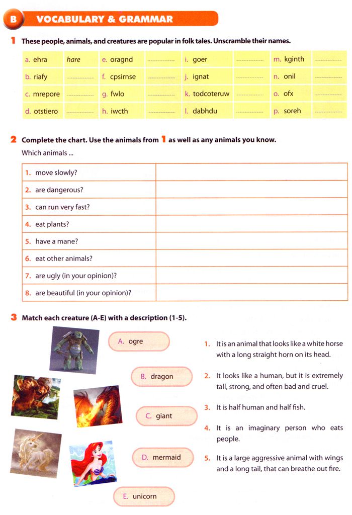 Unit 06. Folk Tales. Lesson 6. Skills 2