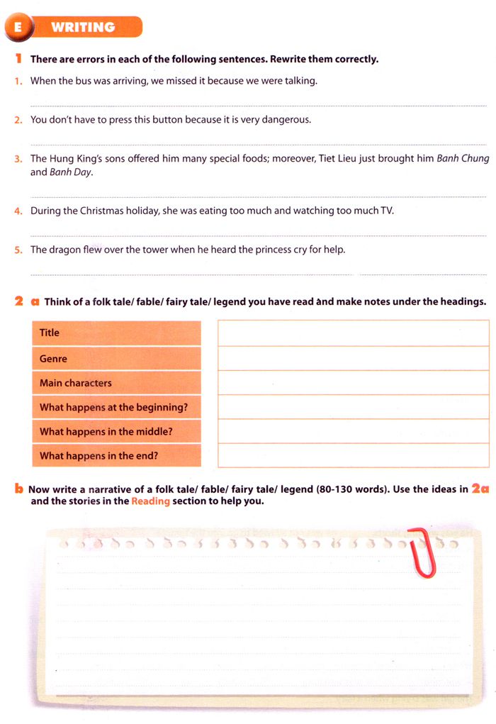 Từ vựng tiếng Anh lớp 8