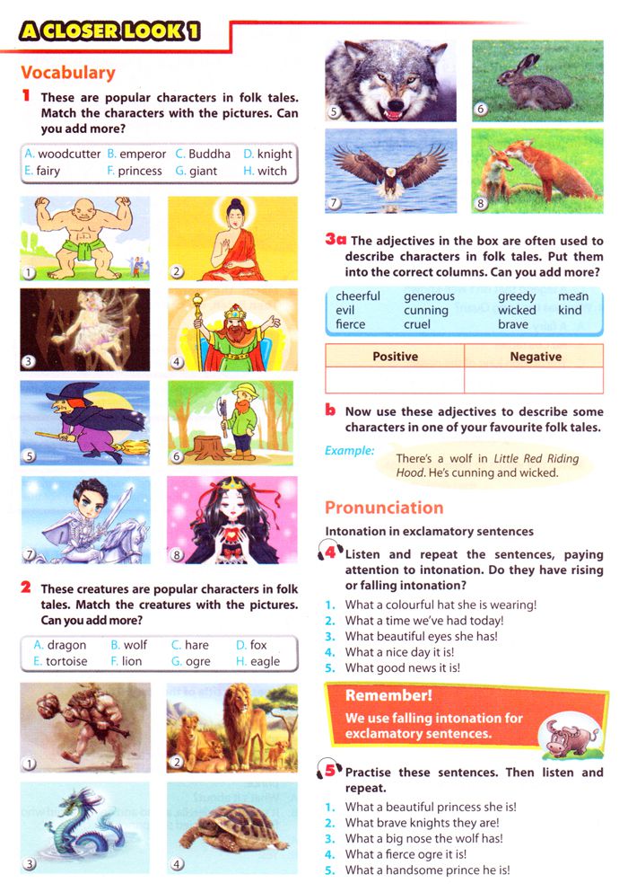 A Closer Look 1 trang 60 Unit 6 SGK Tiếng Anh 8 mới Unit 06. Folk Tales