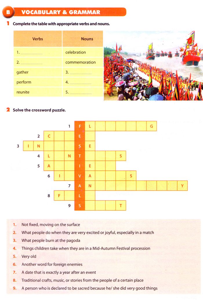 Tiếng Anh lớp 8 Chương trình mới Unit 5