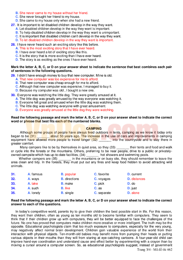 Kiểm tra học kì I lớp 10 