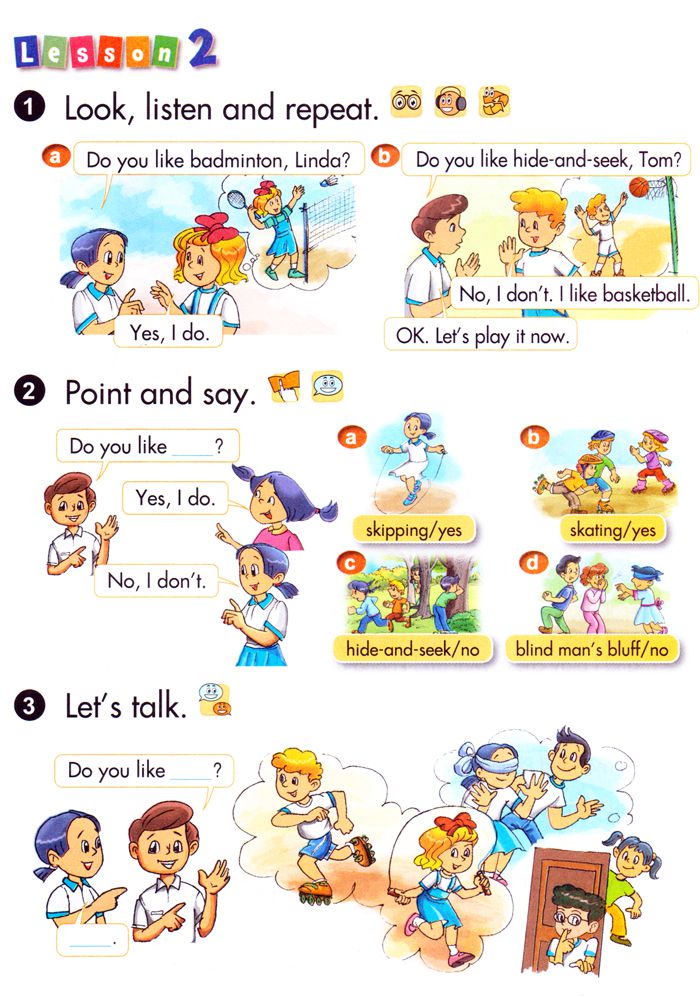 Bài tập tiếng anh lớp 3 (mới) Unit 10: What do you do at break time?