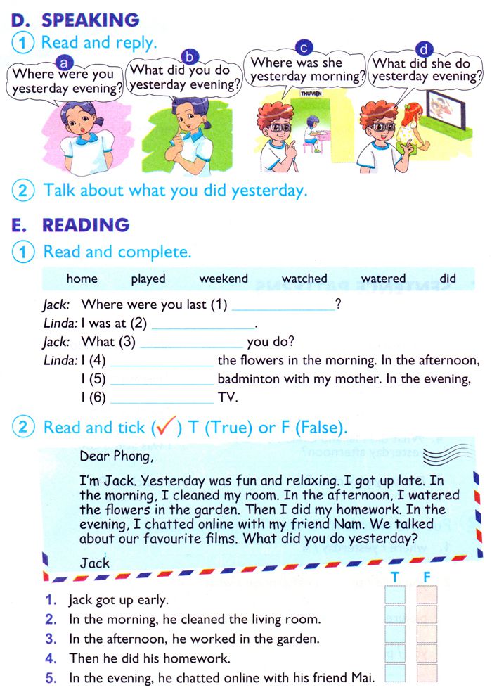 Giáo án Tiếng Anh lớp 4 Thí điểm Unit 10