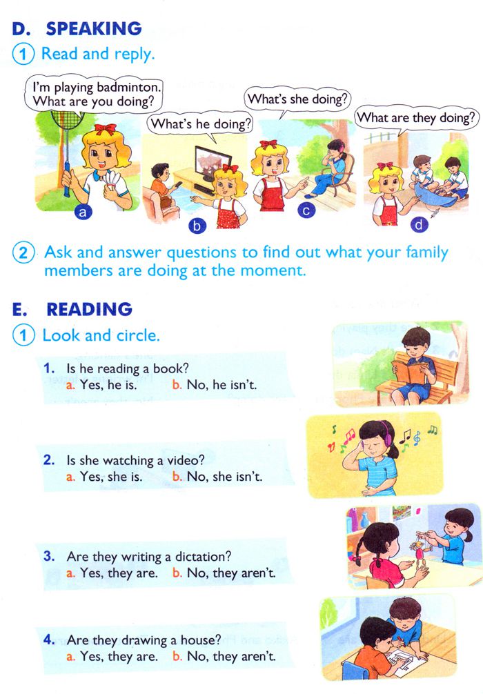 Bài tập tiếng Anh lớp 4 unit 9