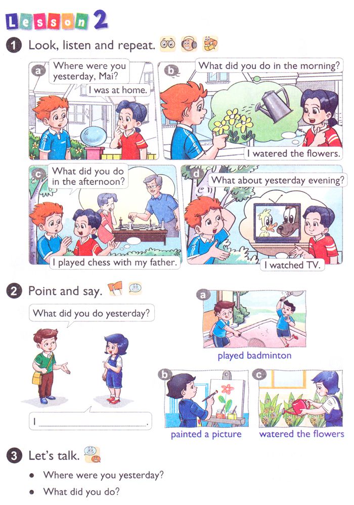 Tiếng Anh Lớp 4: UNIT 10 WHERE WERE YOU YESTERDAY?