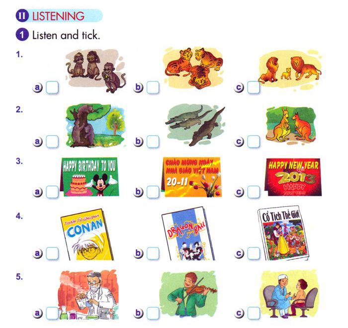 Bài tập ôn hè môn Tiếng Anh lớp 5 lên lớp 6