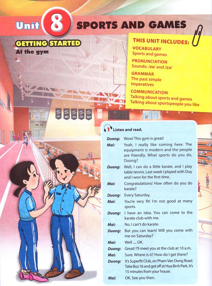 A Closer Look 1 Unit 8 Lớp 6 Trang 18 SGK Getting Started Unit 8 Lớp 6 Trang 16 SGK