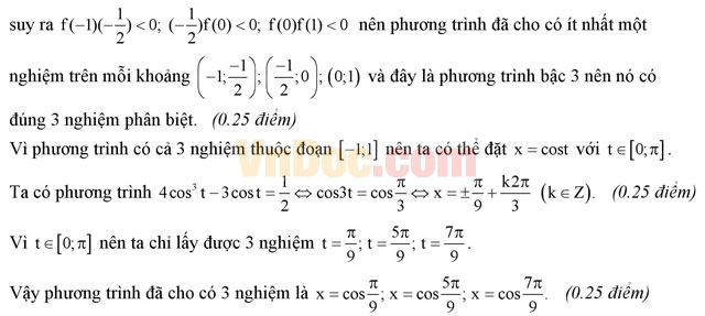 Đề thi giữa học kì 2 môn Toán lớp 11 có đáp án