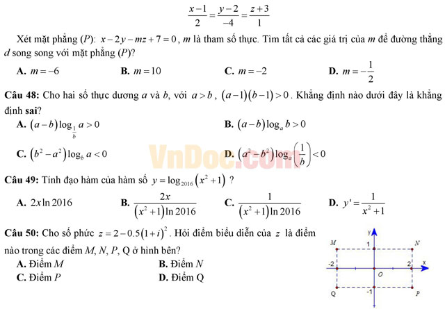 Đề thi giáo viên dạy giỏi môn Toán trường THPT Lương Tài 2, Bắc Ninh năm học 2016 - 2017 Đề thi giáo viên dạy giỏi môn Toán cấp THPT có đáp án