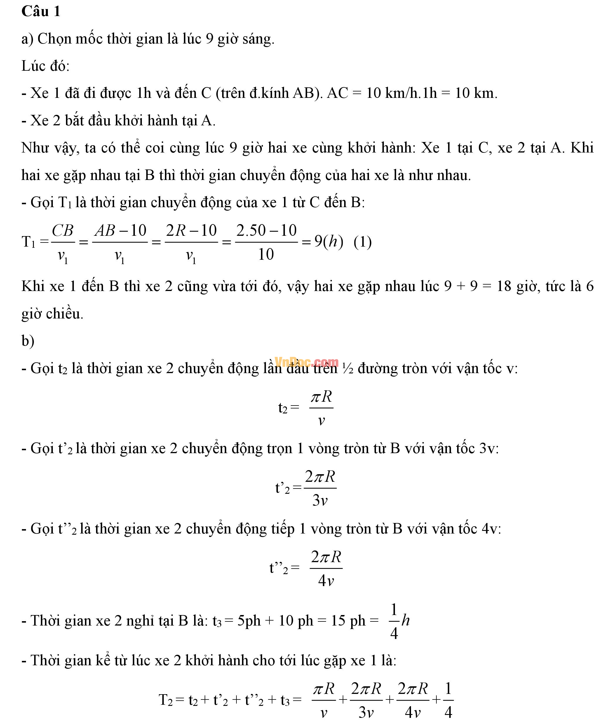Đáp án đề thi hsg cấp tỉnh môn vật lý lớp 9 Đáp án đề thi hsg cấp tỉnh môn vật lý lớp 9