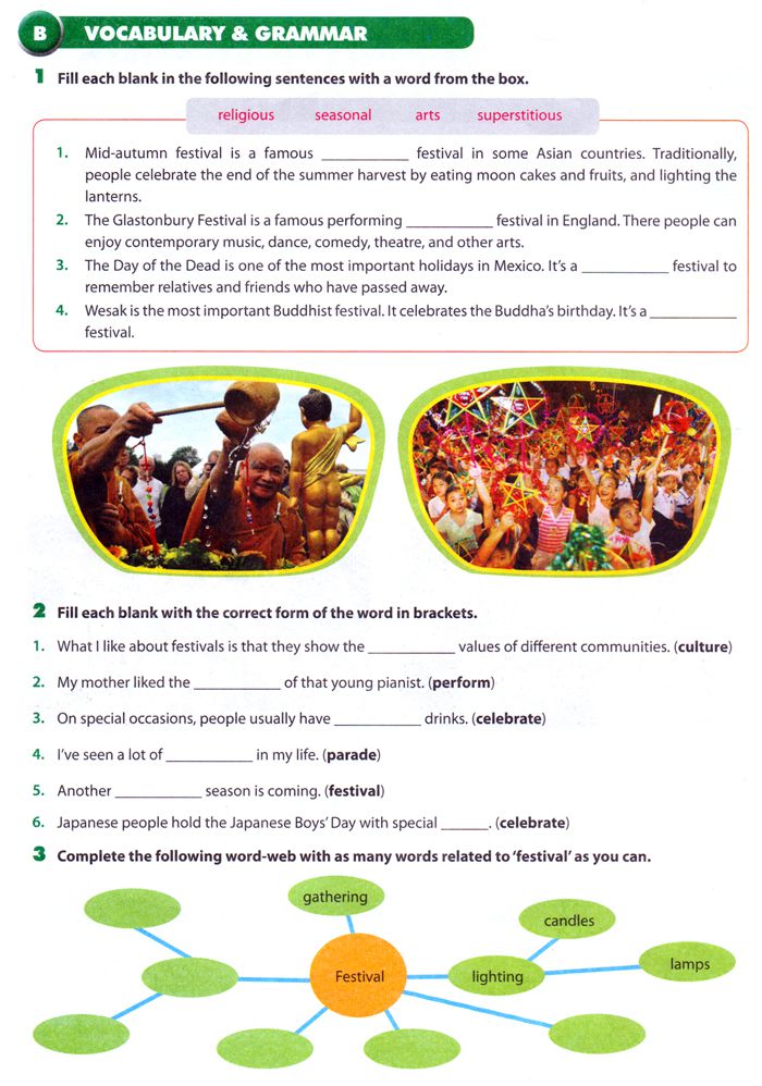 Bài tập Tiếng Anh lớp 7 Thí điểm Unit 9